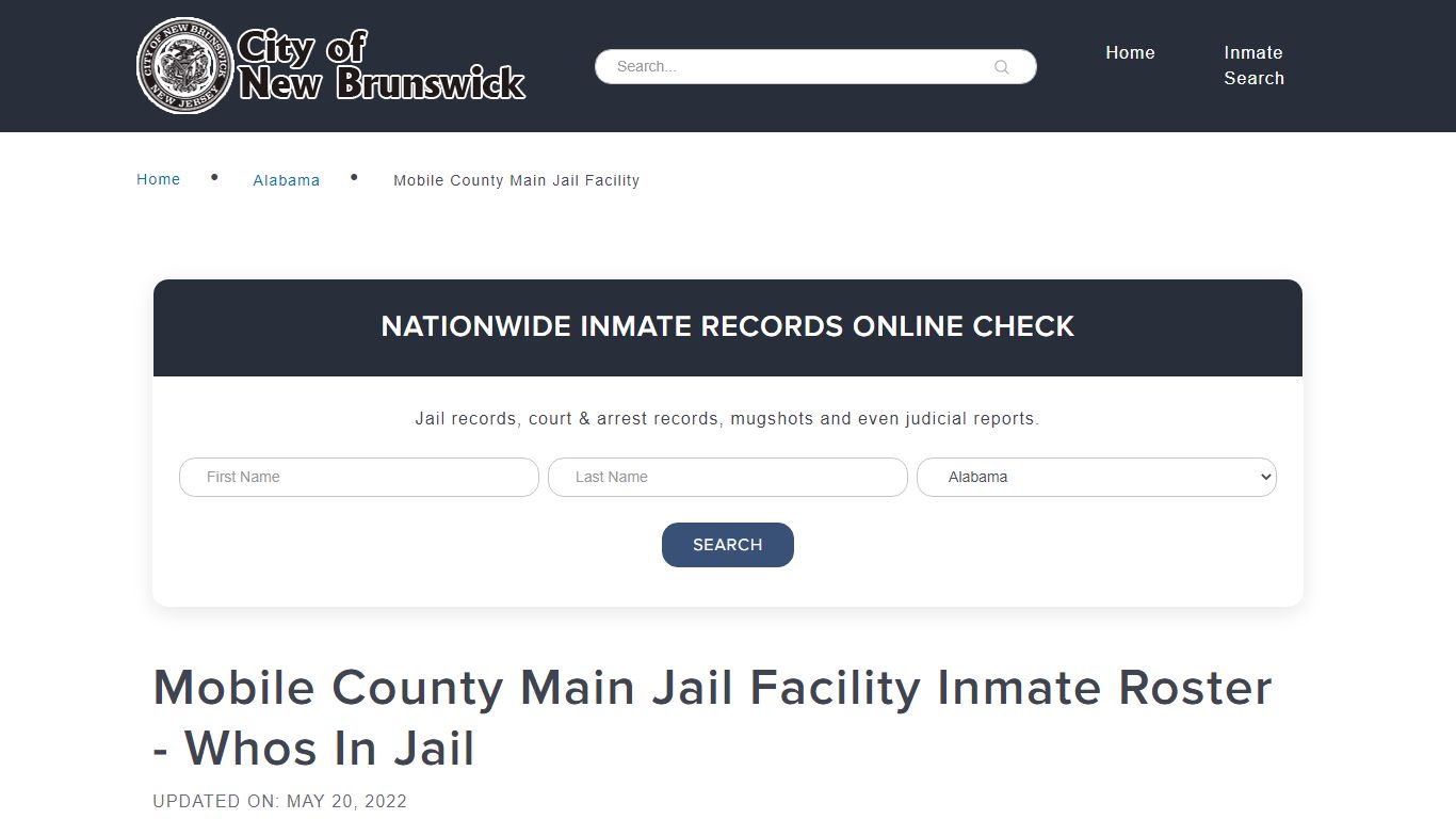 Mobile County Main Jail Facility Inmate Roster - Whos In Jail